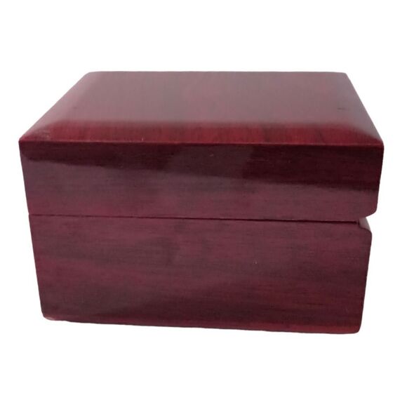 Lacquered Watch Box EMPTY Case Holder Lights Up Woodgrain Square Unbranded - Picture 6 of 16